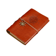 Ретро спиральная ноутбука Дневник блокнот винтажные пиратские якоря PU